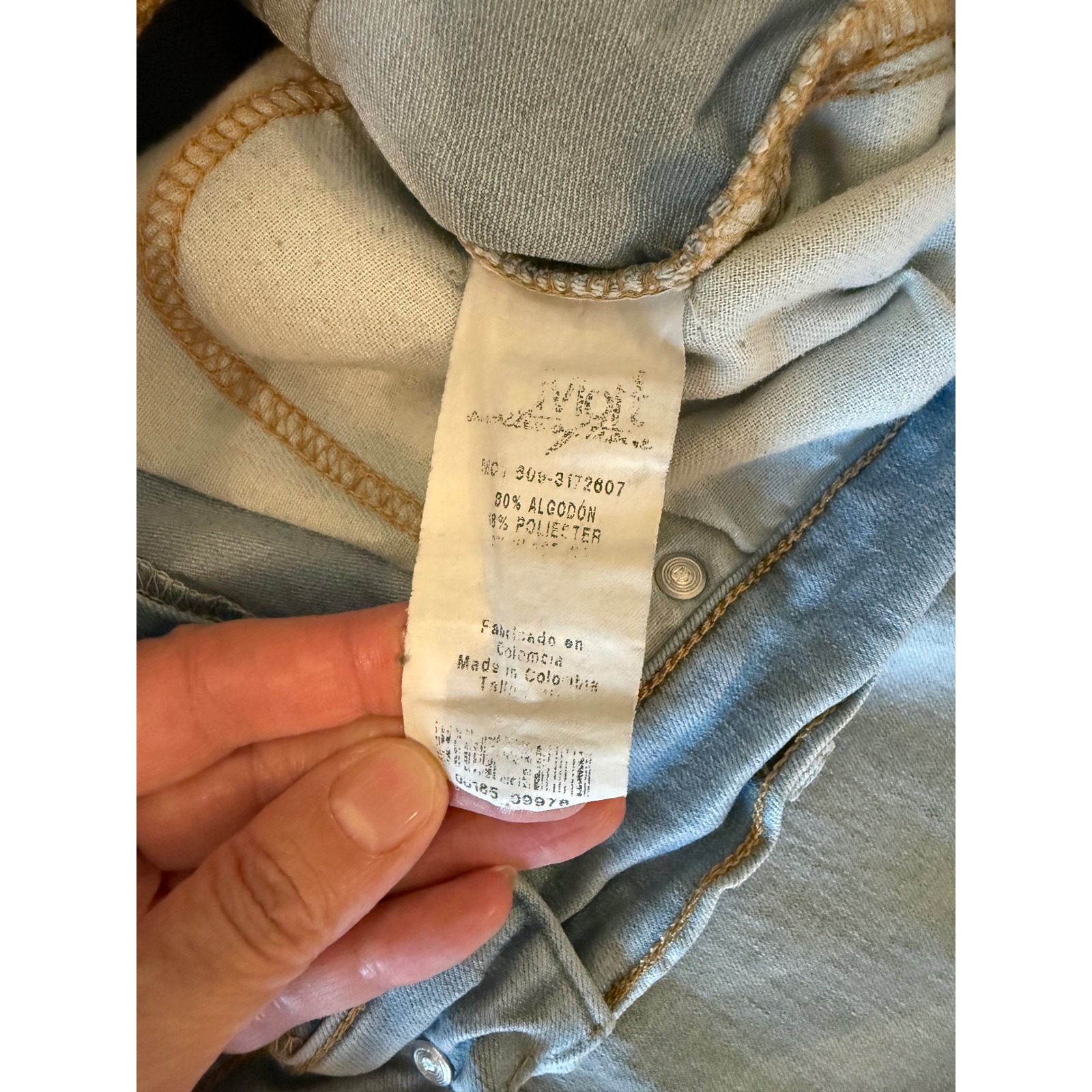 Moft Womens Light Wash Skinny Jeans Blue Denim — image 2 of 8